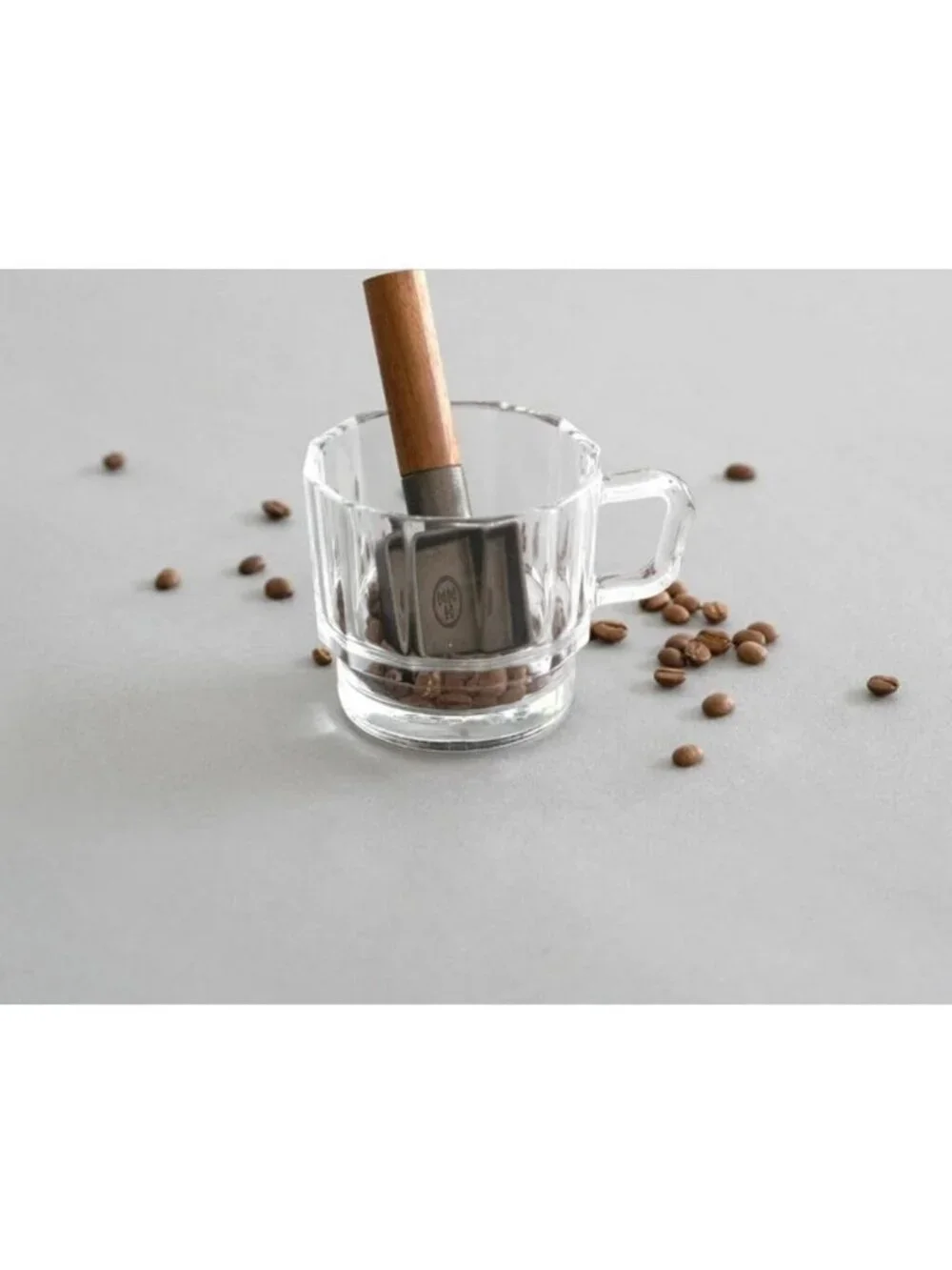 Aesthetic Coffee Scoop with Walnut Handle - Cast Iron Measuring Spoon, Magnetic